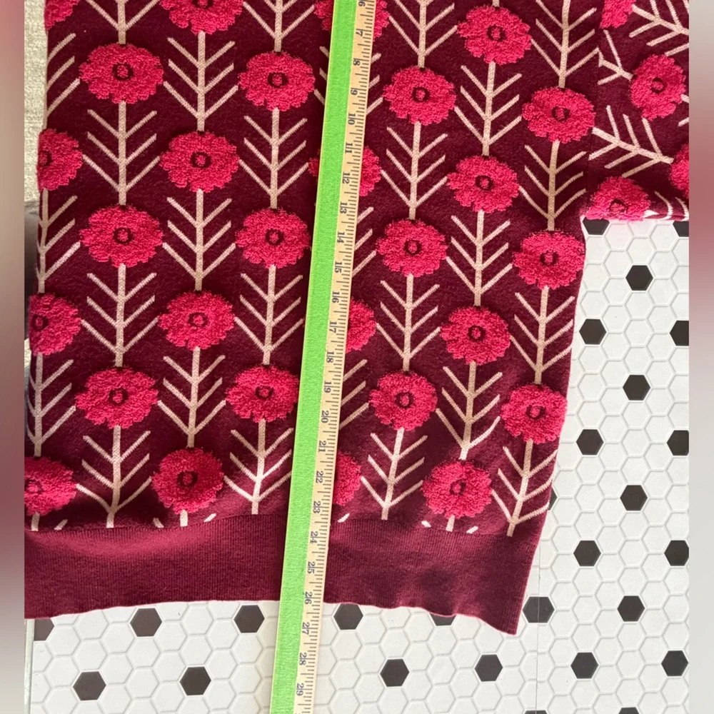 MAGASCHONI Woman Floral Textured Sweater – 3X /‎ Cozy Glam / Bold Floral